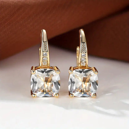 Mystica™ | Gold Stone Hoop Earrings