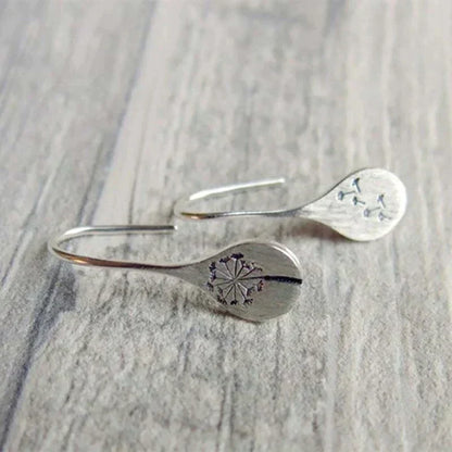Auric™ | Vintage Silver Flower Earrings