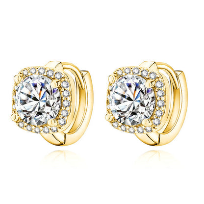 Nadine™ | Gold Square Earrings