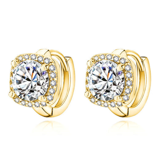 Nadine™ | Gold Square Earrings
